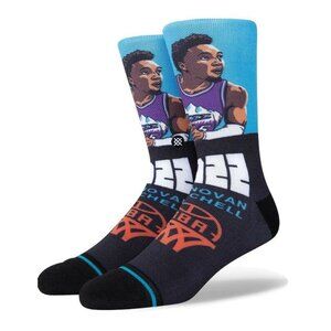 Stance Mens L (9-13) Donovan Mitchell Graded Utah Jazz Casual Crew Socks